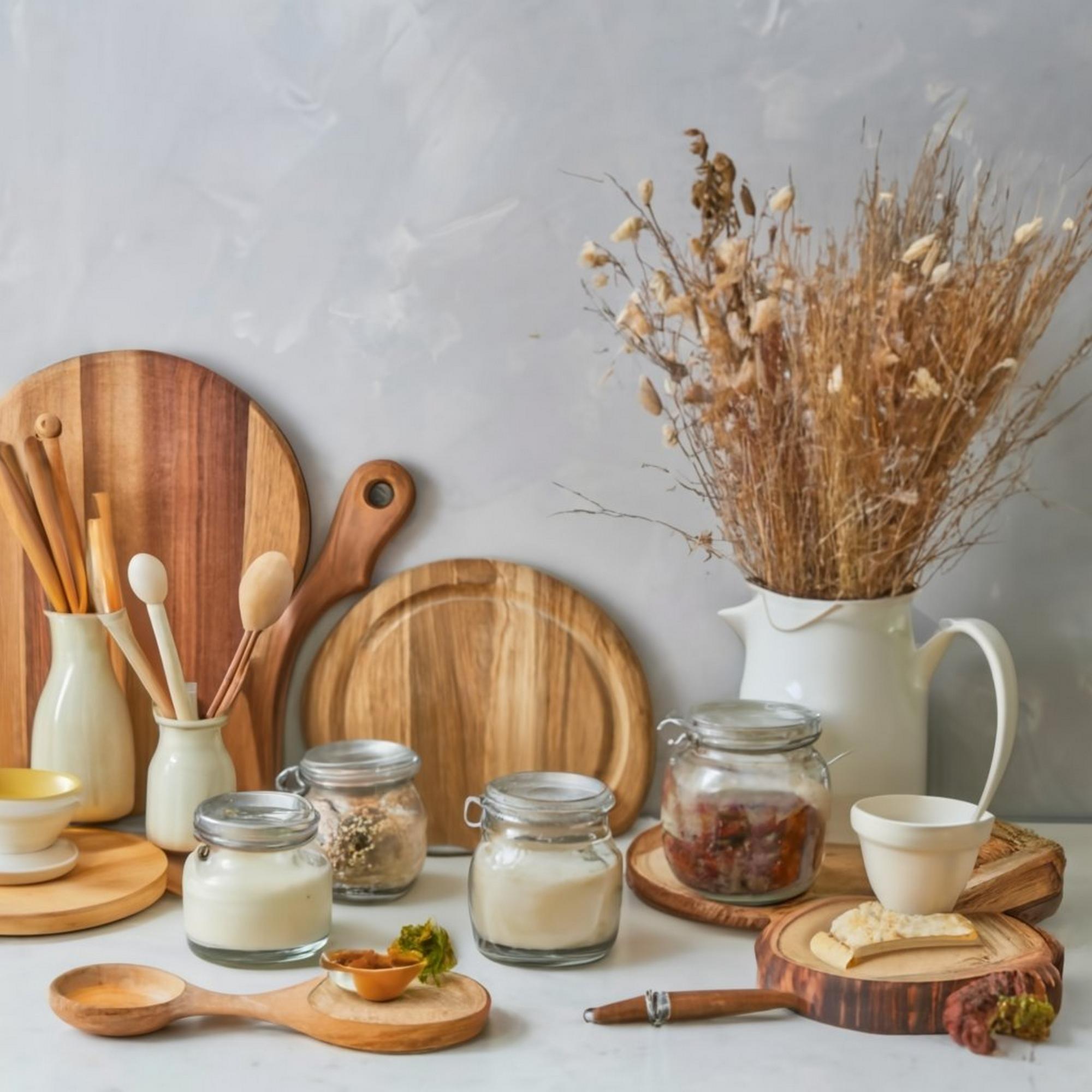 studio table with curated ingredients